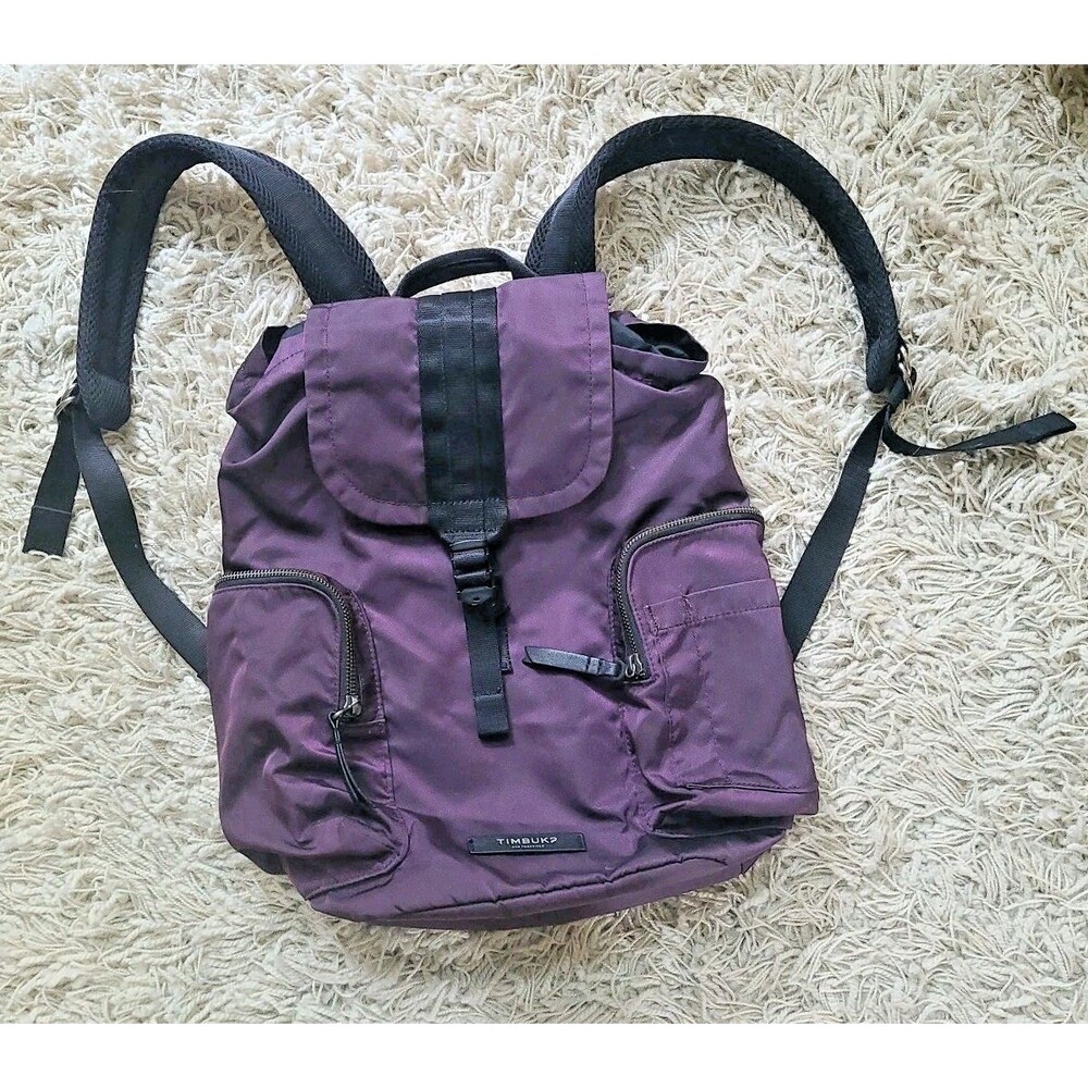Timbuk2 Drift Knapsack Backpack Purple Laptop Sleeve Nylon 7368-3 VGUC